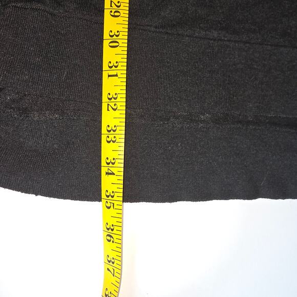 H&M Sweater Dress Women Large Black Long Sleeve Turtleneck Oversized Soft Knit - Picture 9 of 9